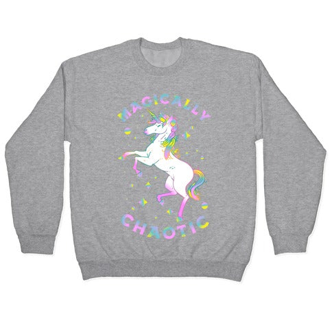 Magically Chaotic Unicorn Crewneck Sweatshirt